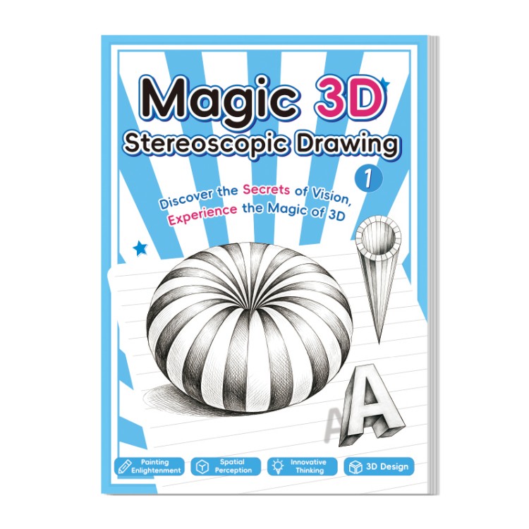 Anglické vydanie knihy 3D stereoskopického kreslenia